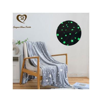 China Wholesale 2022 China Factory Anti-Static Hot Sale Customized Magic Luminous Blanket Coral Fleece For All Seasons Soft Touch Fluorescent for sale