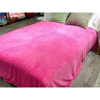 China Songmai Luxury Anti-pilling Double Sided Blanket Coral Fleece And Lambs Wool Soft Touch High Quality Blanket For Bed Sofa for sale