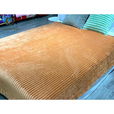 China Songmai Luxury Anti-pilling Double Sided Blanket Coral Fleece And Lambs Wool Soft Touch High Quality Blanket For Bed Sofa for sale