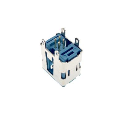 China YJ Horizontal HSL RJ45 Connector Z Code Blue YJ-33-1402-1082 4p for sale