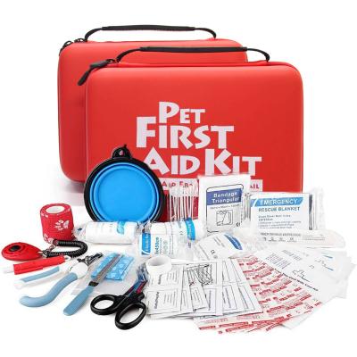 China CE EVA Pet First Aid Kits Custom Home ISO Waterproof For Dog With Medical Supplies for sale