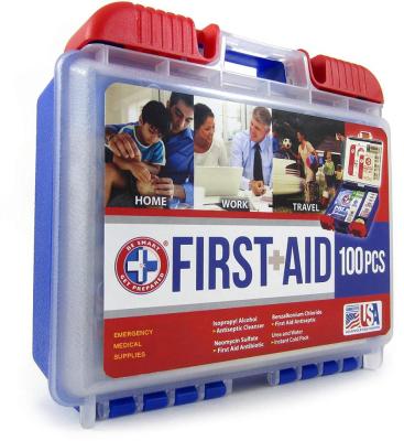 China High Quality ISO 180 Pieces Home, Outdoor, Car, Hospital, Industrial First Aid Kits ABS Box Medical Supplies Emergency for sale