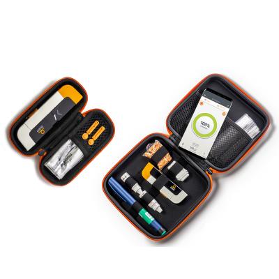 China Home Custom SHBC EVA Blood Glucose Meter Case, Diabetes Carrying Case Organizer Kit for Glucose Meter for sale