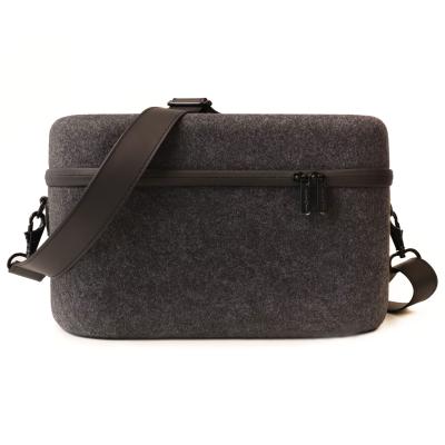 China Large Home High Quality Leather Bag PU EVA Medical Loupe Hard Case With Zipper for sale