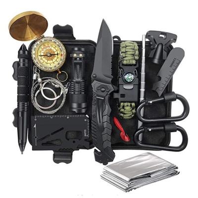 China For Outdoor Tactical Baby Tools Survival Gear Kits, 13 in 1 Apply to Emergency Survival Travel, Cars, Hiking, Camping for sale