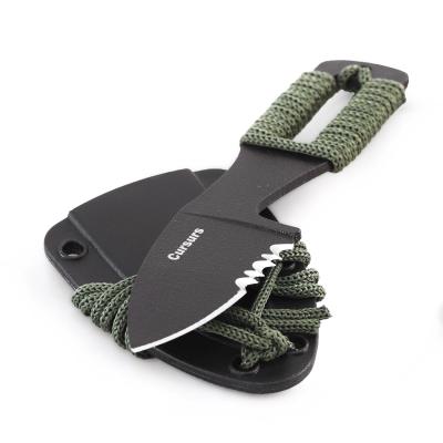 China High Quality Eco-friendly Mini Outdoor Tactical Combat Survival Cleaver Fixed Blade Knife Defense With Sheath for sale