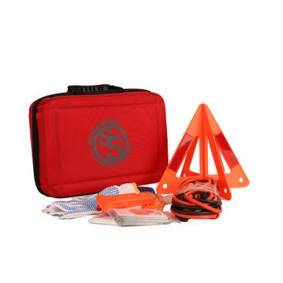 China High Quality ISO Large Capacity Roadside Aid Car Emergency Repair Tool Kit With Work Light for sale