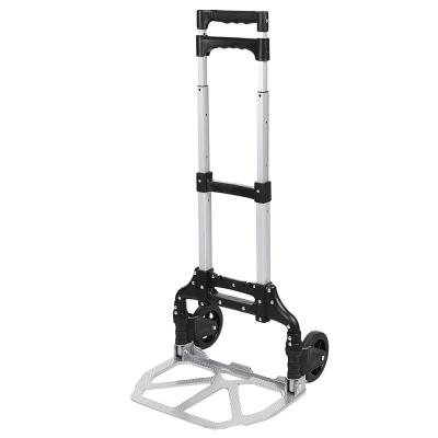 China Folding Folding Trolley Portable Metal Shopping Cart Metal Handcart for sale