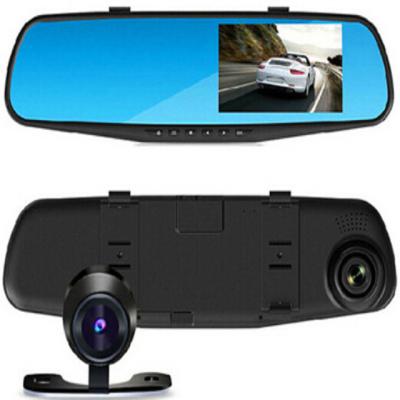 China Motion Detect 4.3 Inch 1080P Multifunctional Rearview Mirror Driving Recorder Dual Lens Car DVR Camera rrdeecor for sale