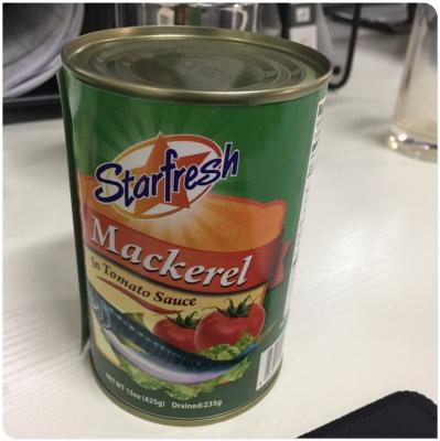 China Hot Sale Canned Canned Mackerel In Tomato Sauce Fish From China for sale