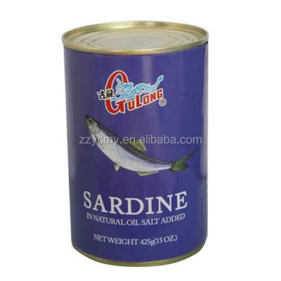 China Canned sardine crude fish oil in tin can for sale