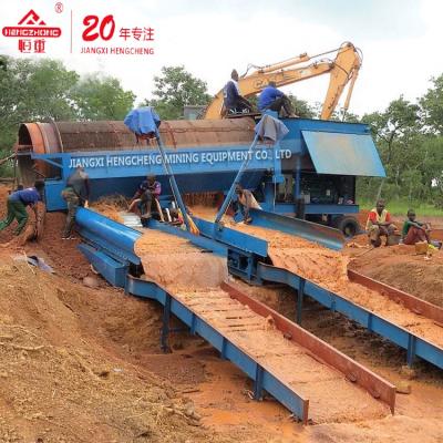 China No Chemical Agent Involved Alluvial Trommel Screen Machine Pack Gold Washing Plant for sale