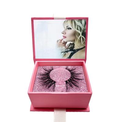 China Recyclable Wholesale Full Colors Custom Design Factory Direct Empty False Eyelashes Paper Packaging Box for sale