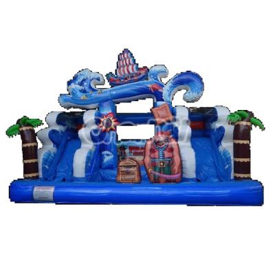 China Outdoor Commercial Party/Rental Bouncer Pool Pirate Backyard Slide Inflatables Kids Jumping Castle Inflatable Water Slide Home Bouncy Slides for sale