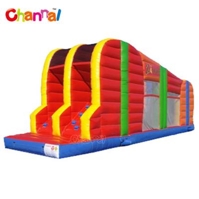 China PVC Zip Line Inflatable Sport Game / Interactive Games With Zip Line for sale