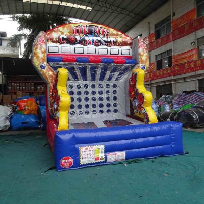 China Party / Rental Outdoor Inflatable Ball Games Bouncer Kids Adults Dunk Games Inflatable Shooting Ball Games for sale