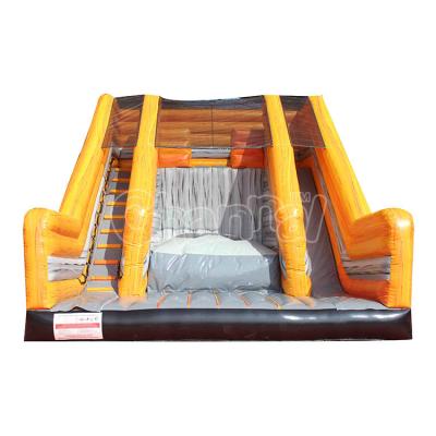 China PVC Inflatable Jump And Inflatable Slide Fall Base Inflatable Free Jump Cliff Jump for sale