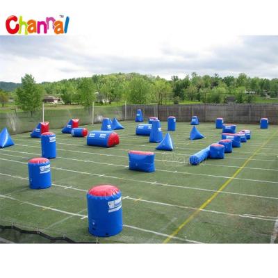 China Outdoor Inflatable PVC Paintball Bunkers Field For Sale Inflatable Paintball Obstacle for sale