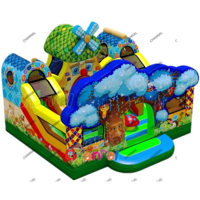 China Forest Inflatable Playground Fantasy Bounce House Slide Jumper Lead Free Commercial Combo Bouncer Inflatable Jumping Castle for sale