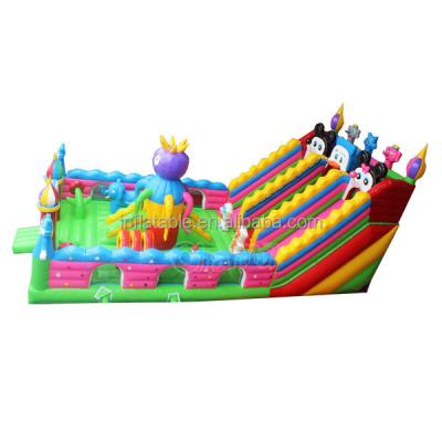 China 055mm PVC + 1000D vinyl inside inflatable amusement park for kids for sale