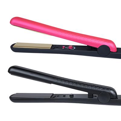 China Highest Standard Professional High Quality Red Titanium Red Hair Straightener LCD Display With Lock Screen for sale