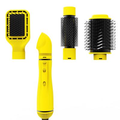 China The Other Multifunctional Electric Hot Air Brush Hair Styler Hair Styler Hot Air Comb Yellow Brush for sale