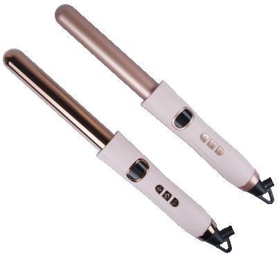 China Professional Automatic Ceramic Wand Salon Curling Iron Digital Display Interrupt Ceramic Tourmaline Hesitate Hair Curler for sale