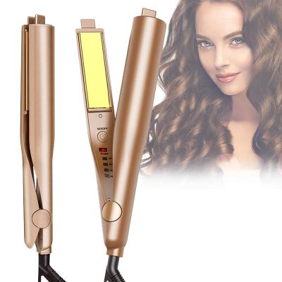 China Hotel Best Selling Negative Ions 1 Inch Flat Twist Styling Straight Iron Curl Iron Hair Straightener for sale