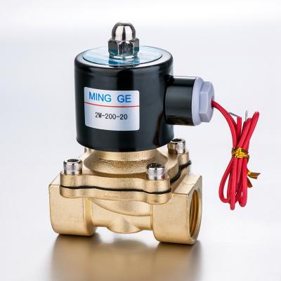 China General MGPC MINGGE 3/4 inch water pneumatic valve 2W200-20 normally closed air diesel gas solenoid valve solenoid valve for sale