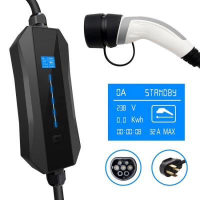 China EV Cable Station 32A Level 2 Electric Vehicle Charger Portable EV Charging Battery 32A for sale