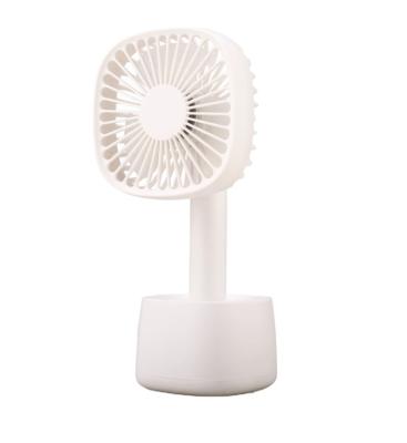 China With Basement Lithium Battery 3 Speed ​​Mini Personal Handheld USB Rechargeable Long Performance Fan With Basement for sale