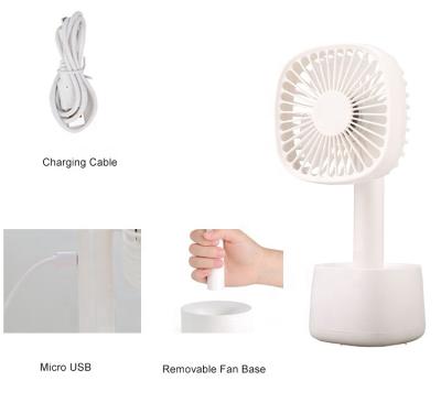 China Practical Handheld Style 3.2W Mini Fan Rechargeable Portable Personal Mini Hand Fan 2022 Modes for sale