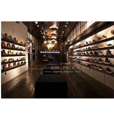 China Fashion Custom Wooden Jordan Shoe Rack Jordan Shoe Rack For Sale Shoe Shop Display Rack Cabinet Showcase for sale