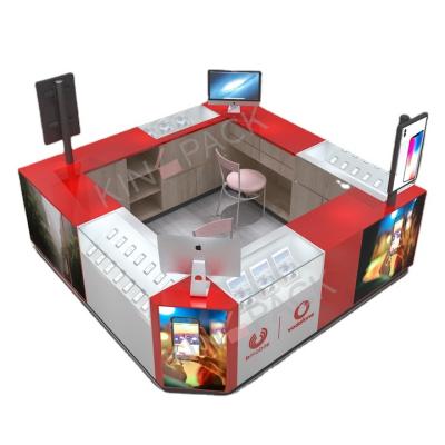 China modern and fashion modern store counter cell phone design, cell phone store furniture with store counter design for sale