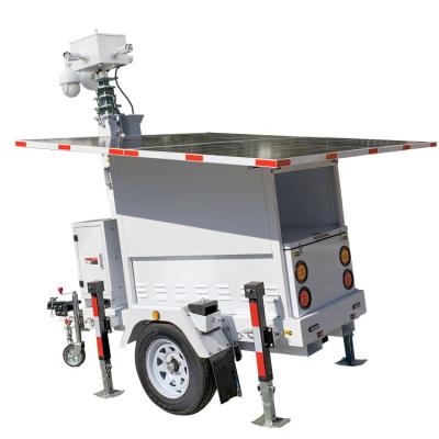 China Portable Car Tuck Bus Cable Security Tower CCTV Trailer Waterproof/Waterproof Telescopic Camera Mast for sale