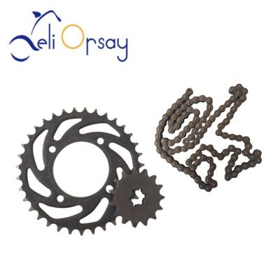 China Southeast Asia Motorcycle Sprocket Steel Hot Chain Set For VEGA ZR 40T-15T 116L for sale