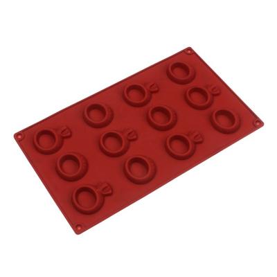 China Viable Amazon Hot Sale Diamond Wedding Ring Silicone Chocolate Mold Cake Tools for sale