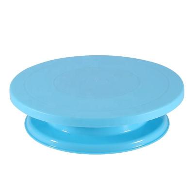 China 11 Inch PP Plastic Cake Turntable Viable Round Cake Decorating Turntable For DIY Cake Baking for sale