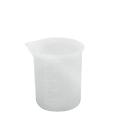 China Viable Non-Stick 100ml Silicone Mixing Cups Stick Tools Silicone Measuring Cup for sale