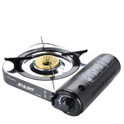 China Portable Camping Butane Gas Stove BBQ Cooktops Mini Gas Cooker Outdoor Car Travel Gas Stove for sale