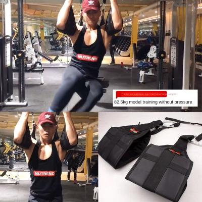 China Comfortable Fitness Padded Hanging Straps Weight Lifting Abdominal Exercise Padded Slings For Abs Crunch Leg Raises Pull Up for sale