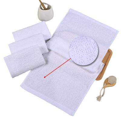 China Sustainable Wholesale Disposable White Cotton Hotel Bath Towel Hot Spring Towel for sale