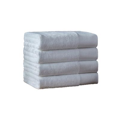 China Satin 16 Edge Towel Sustainable Pure Cotton Hotel Enlarged Thickened Bath Towel Can Be Customized for sale