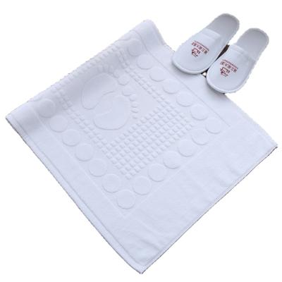 China Five Star Hotel Cotton Non Slip Towel Bathroom Thickened Non Slip Mat for sale