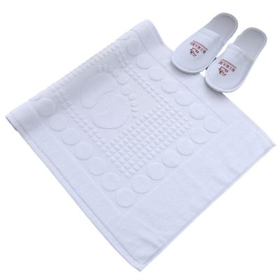 China White Cotton Bathroom Blanket Non-slip Non Slip Thickened Soft Door Mat for sale