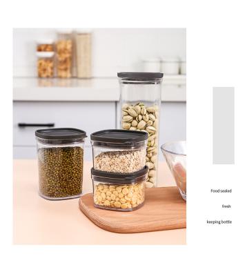 China 2021 Hot Selling Freshness Preservation Box Kitchen Food Storage Plastic Set Stackable Dry Food Storage Box Refrigera for sale