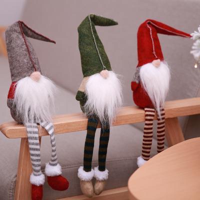 China Christmas Recyclable Decoration Cute Various No Face Plush Christmas Elf Doll Gift Gnome Doll Standing Hanging Toy for sale