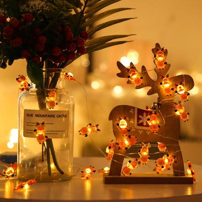 China 2021 Christmas Home Decor Navidad Christmas Decoration Led String Garland Lights Christmas Ornament Christmas Lights Curtain for sale