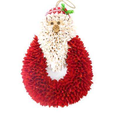 China New Product Scrap Flower Crafts Red Santa Christmas Crafts Decorate New Supplies Christmas Products for sale