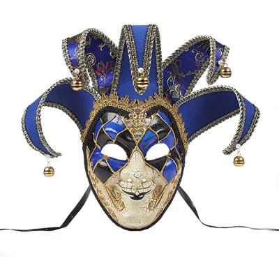 China Halloween Party Supplies 2021 Clown Crack Mask Halloween Wholesale Creative Horror European and American Atmosphere Dress Party Decorative Mask for sale